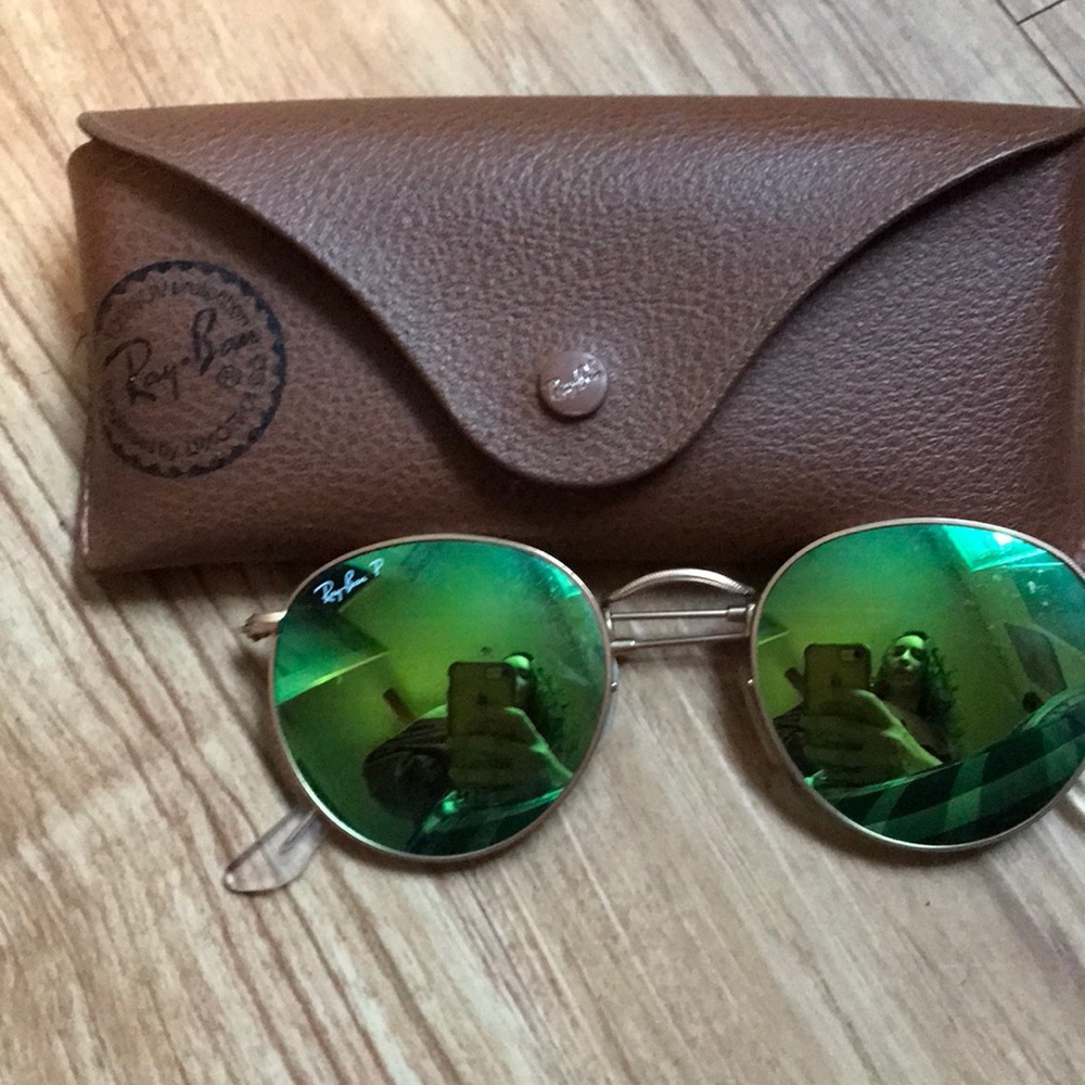 rayban polarized green flash lenses